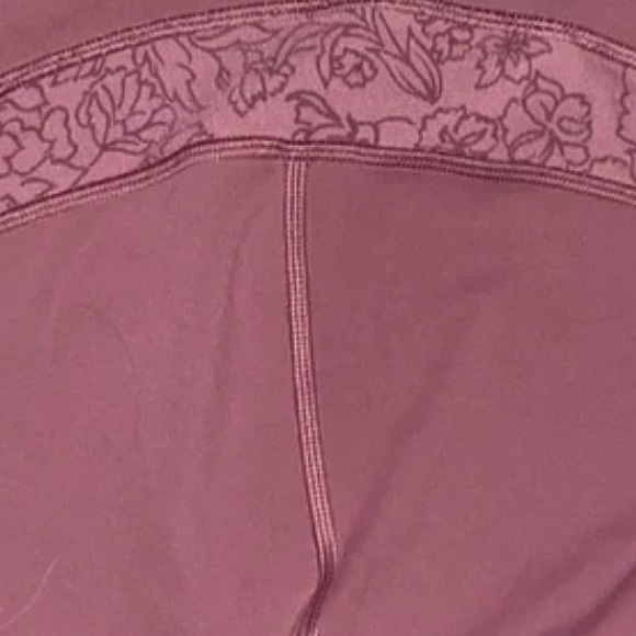Lululemon Athletica Mauve Leggings PINK LACE - Picture 2 of 4